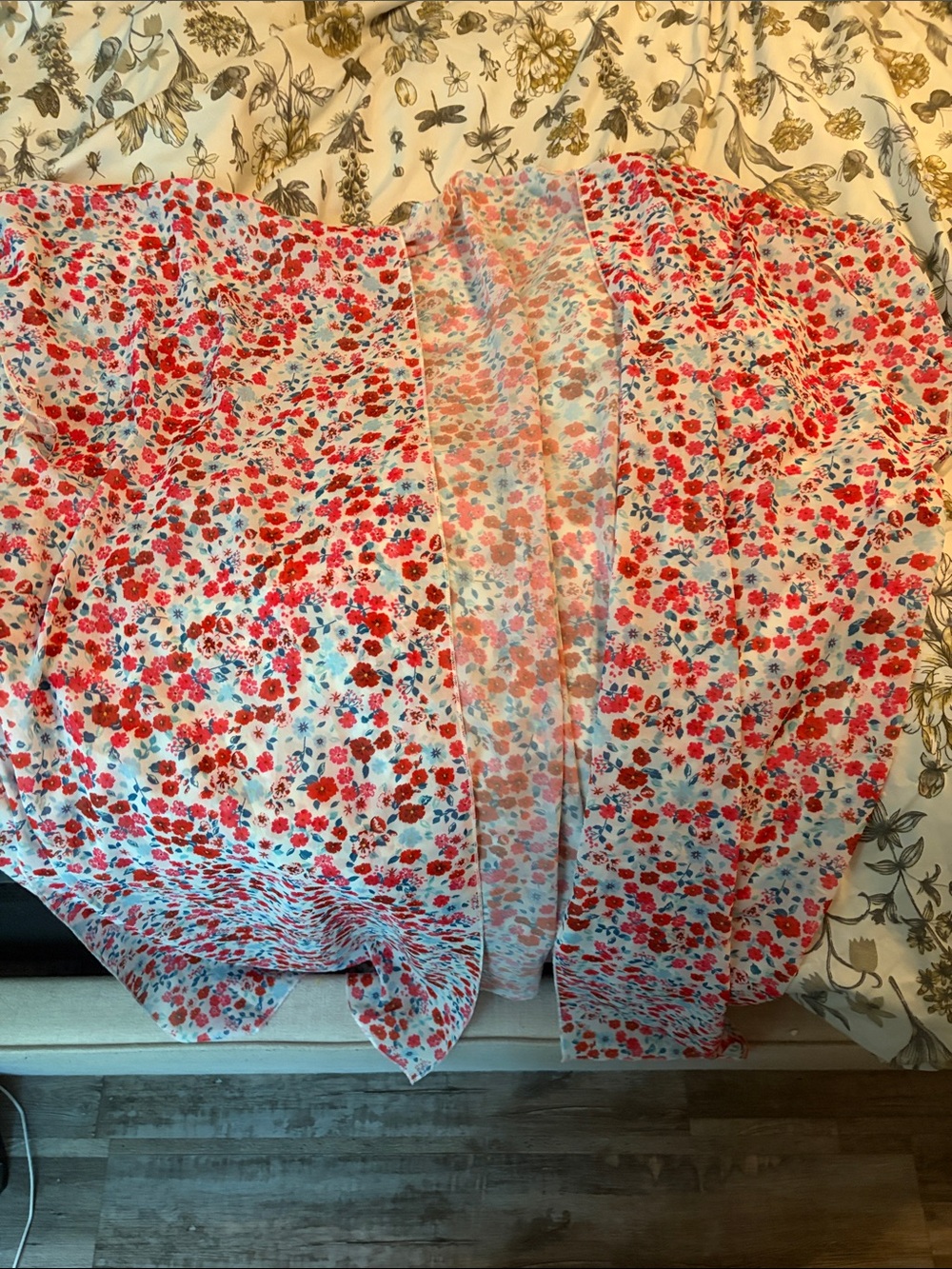 Floral kimono - Pink & Red - Picture 1 of 1